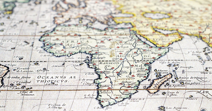 Et antikt kart over Afrika