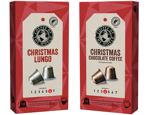 Bilde av Christmas Lungo og Christmas Chocolate Coffee