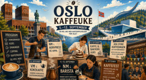 Illustrasjon som viser de ulike arrangementene under Oslo Kaffeuke 2026